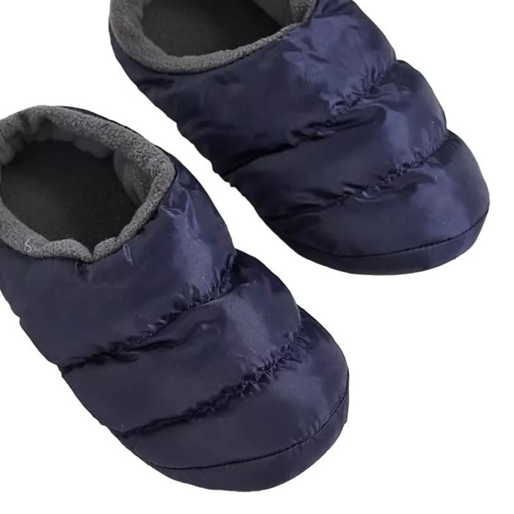 Loungeable Padded Slippers in Navy, Size 10/11​​​​​